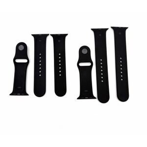 Apple Watch Black 42mm Sport Bands S/M and M/L Excellent